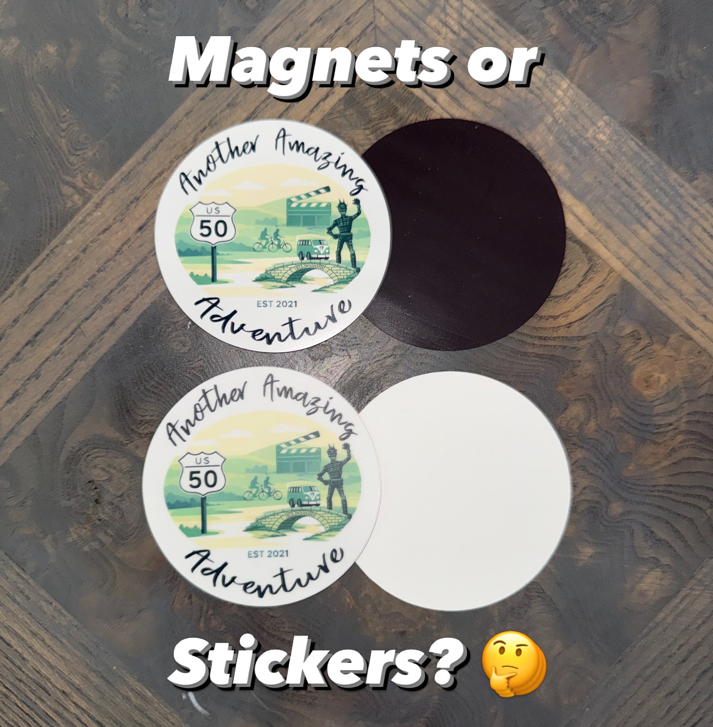 Magnets or Stickers? Which do you prefer??

While we love sharing and collecting stickers, they do have a bit of a limitation once you stick it somewhere, so we make it a point to collect magnets whenever possible because they are transferrable should we change rigs (and don’t leave sticky residue behind!).

What say you? Are you Team Sticker 🏷️ or Team Magnet 🧲? Drop a comment below👇

And if you want to swap stickers (or magnets), let us know!

@stickermule