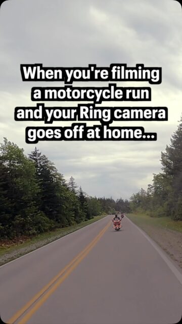 While shooting video for the Hellbender Hootenanny Backpacks 4 Veterans ride, our Ring camera went off back home with an unusual notification and footage 🤨🦃

I guess you could call it “suburban wildlife”??