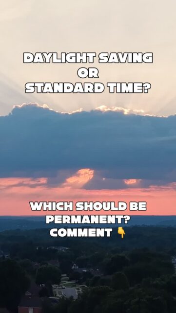 Spring forward? Fall back? NEITHER??

Which do you prefer to be PERMANENT?? Comment and let us know…