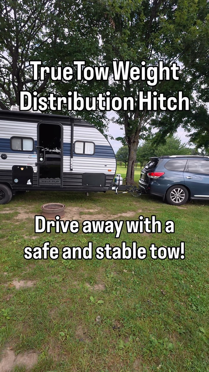 Comment SAFE👇 to learn more about the @weighsafe TrueTow Adjustable Weight Distribution Hitch.