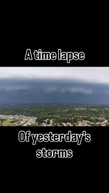We had some funky weather yesterday, including multiple tornado warnings. This was shot over our home just before the rain (and a small tree branch) started coming down.