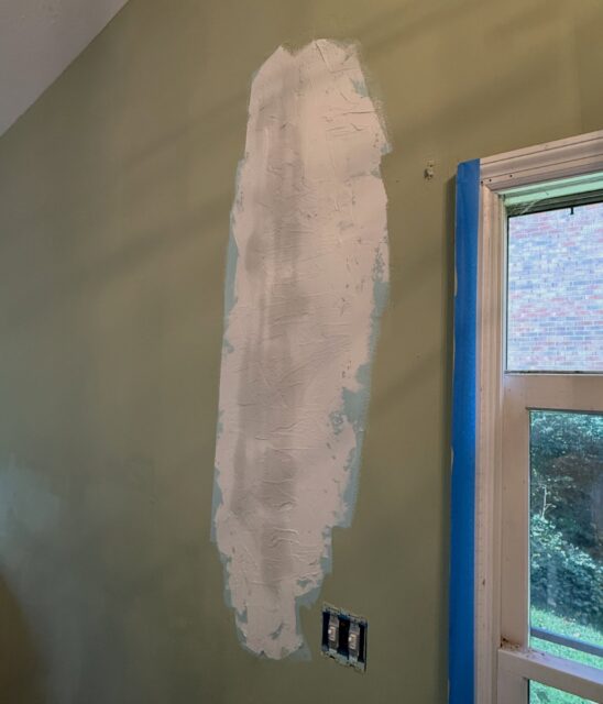When you’re repainting, but underestimated how long it will take for the mud to dry… 🤨

Guess we’ll just sand it down later 😒